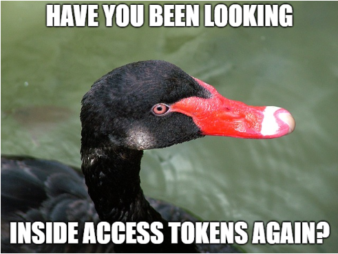Clients shouldn’t peek inside access tokens